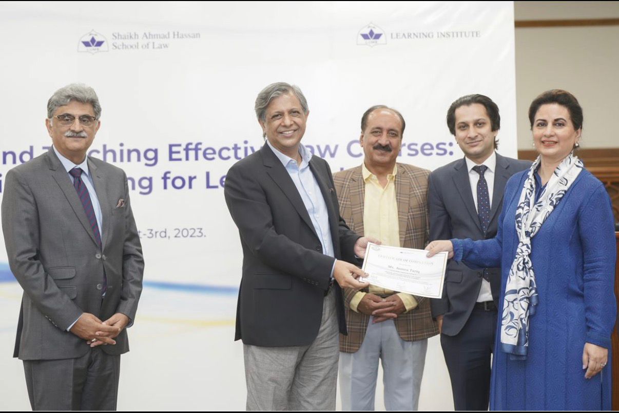 Law faculty training workshop organised in collaboration with Lums